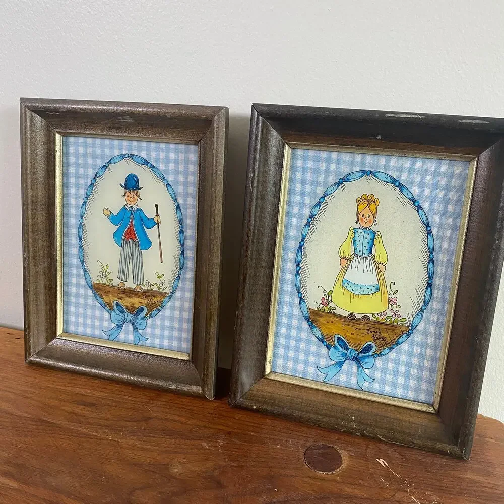 Vintage Swiss Cottagecore Framed Photos